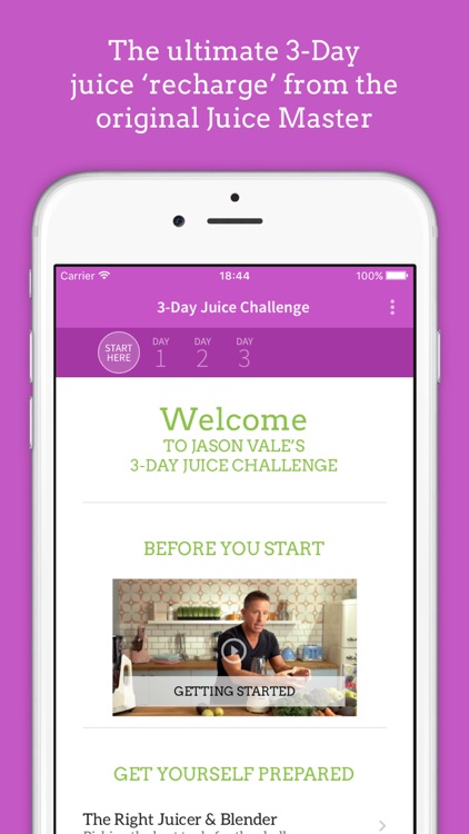Jason’s 3-Day Juice Challenge