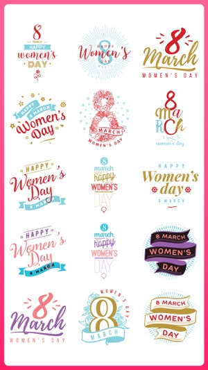 Women's Day Wish Stickers Emo(圖4)-速報App