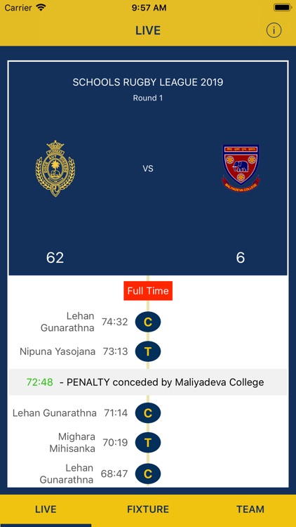 TouchDown - Royal Rugby App