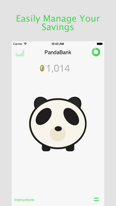 How to cancel & delete PandaBank - Simple And Easy Way To Manage The Money In Your Piggy Bank from iphone & ipad 1