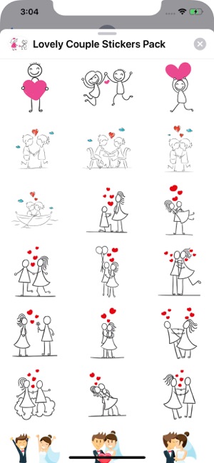 Lovely Couple - Stickers Pack(圖2)-速報App