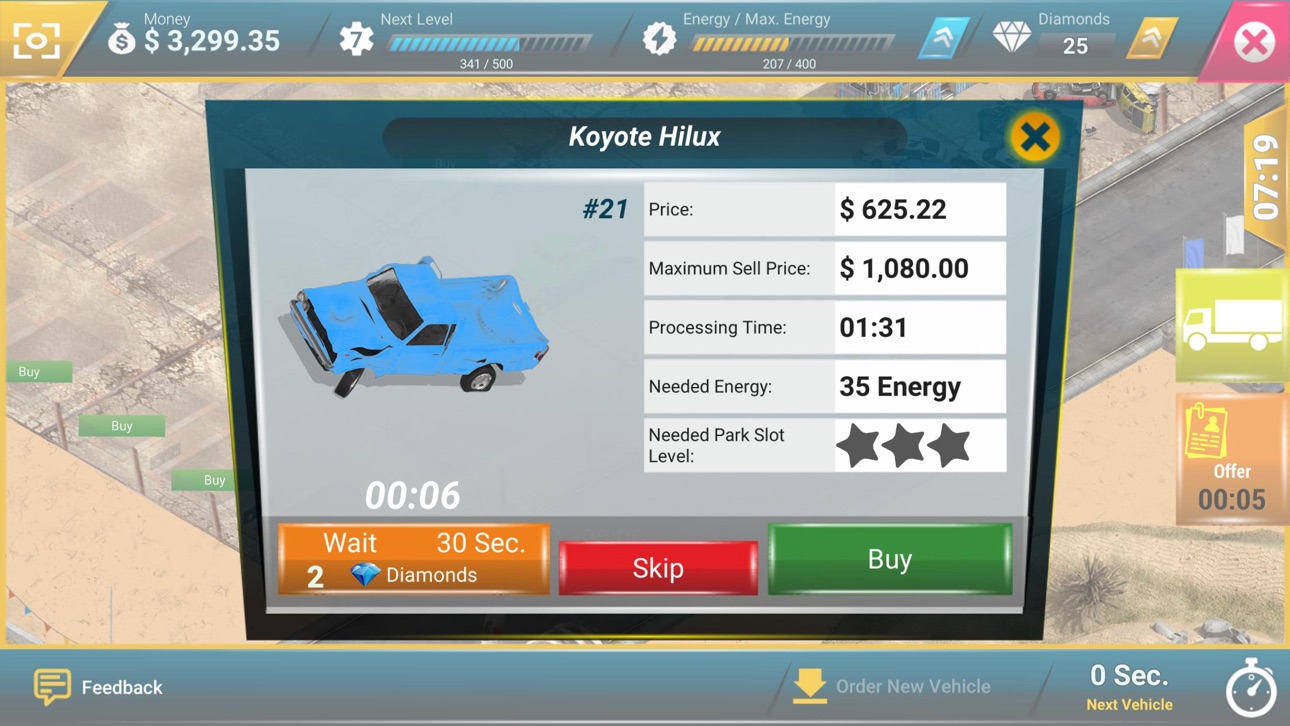 Junkyard Tycoon - Car Business Hack screenshot 6 - iOS game interface