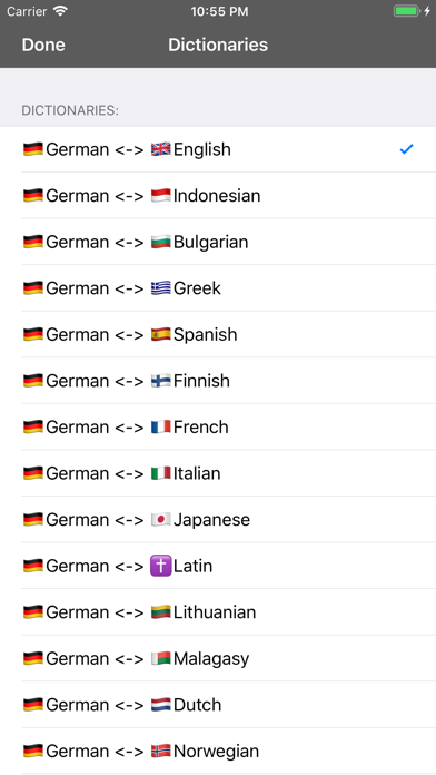 German Dictionary - offline screenshot 2
