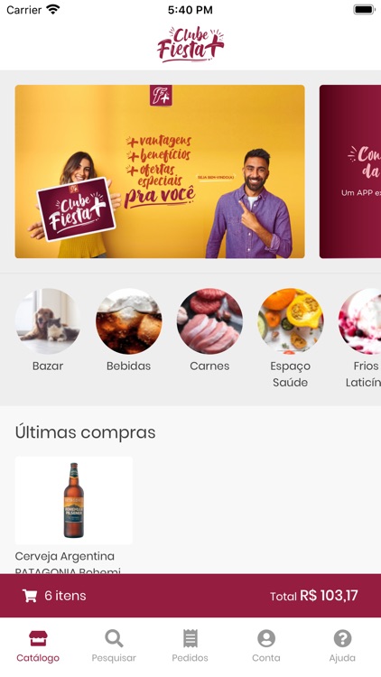 Fiesta+: mercado online