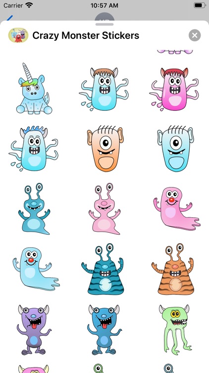 Crazy Monster Sticker Pack screenshot-3