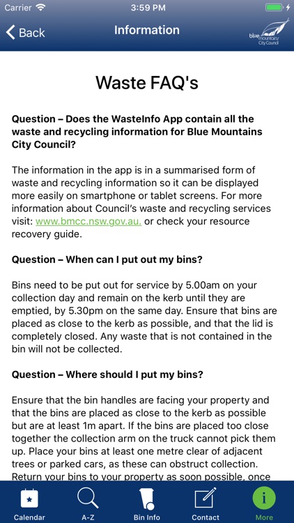 Blue Mountains Waste App screenshot-3