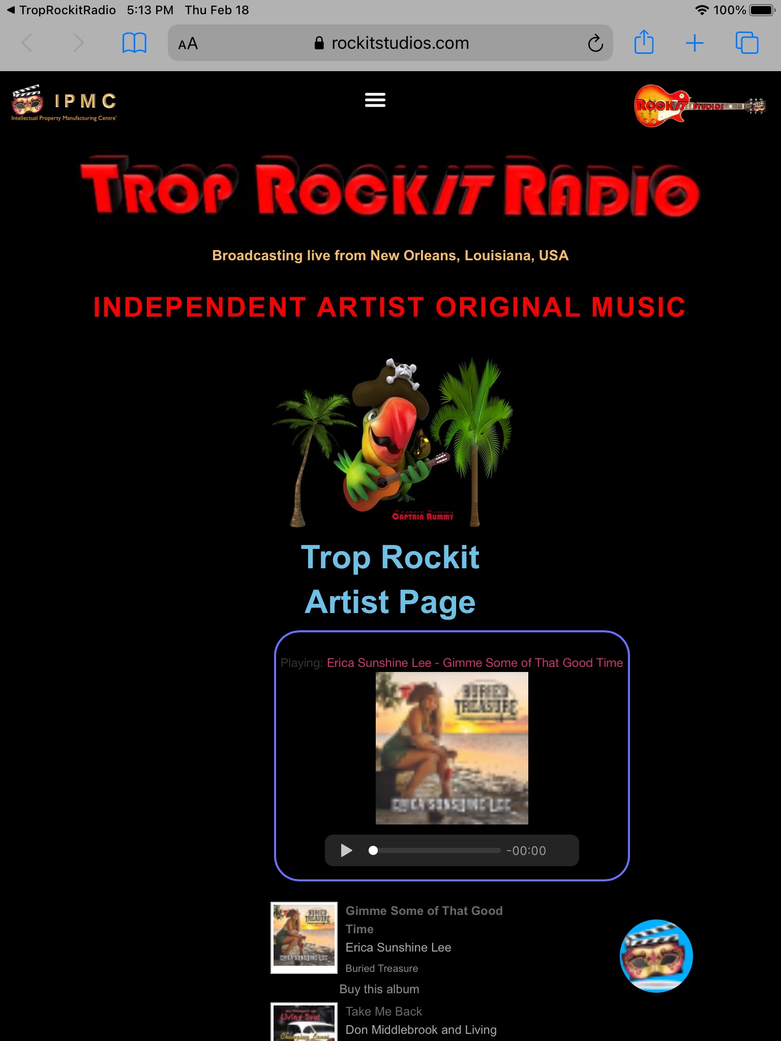 Trop Rockit Radio screenshot 2