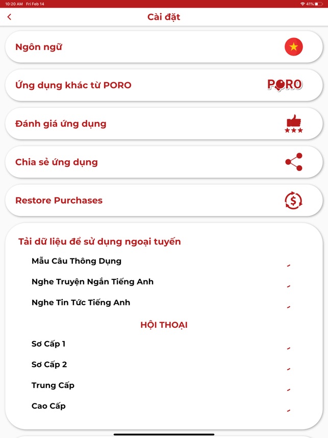 PORO - Học Tiếng Anh