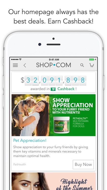 SHOP.COM Mobile -Earn Cashback