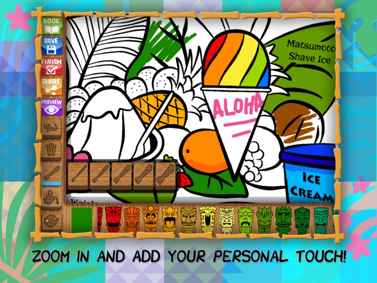 Hawaii Coloring Book for Kids screenshot-3