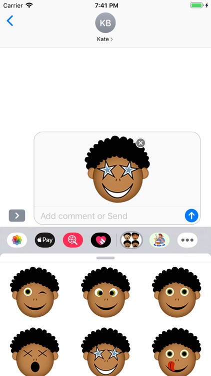 Afro Black Emoji Stickers