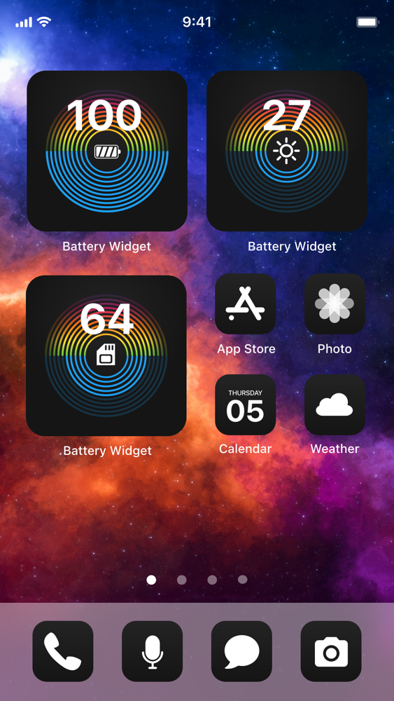 Battery Widget & Color Widgets App for iPhone - Free Download Battery
