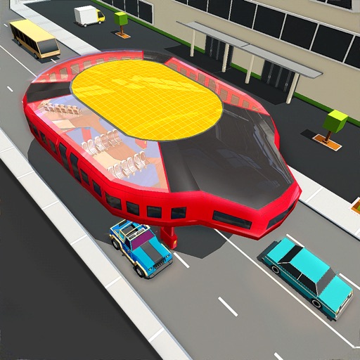 Futuristic Bus 3D Icon