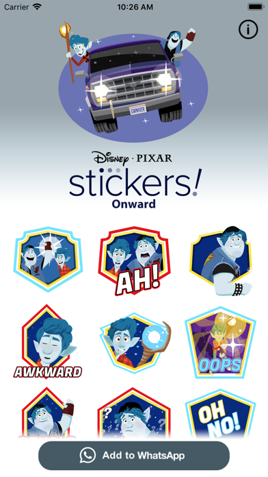 Pixar Stickers: Onward screenshot1