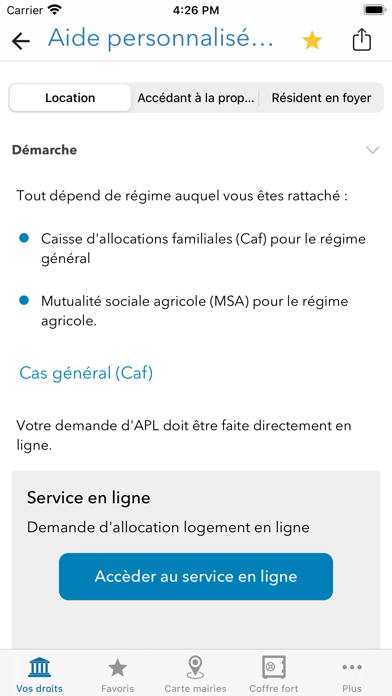 Mes démarches administratives screenshot 3