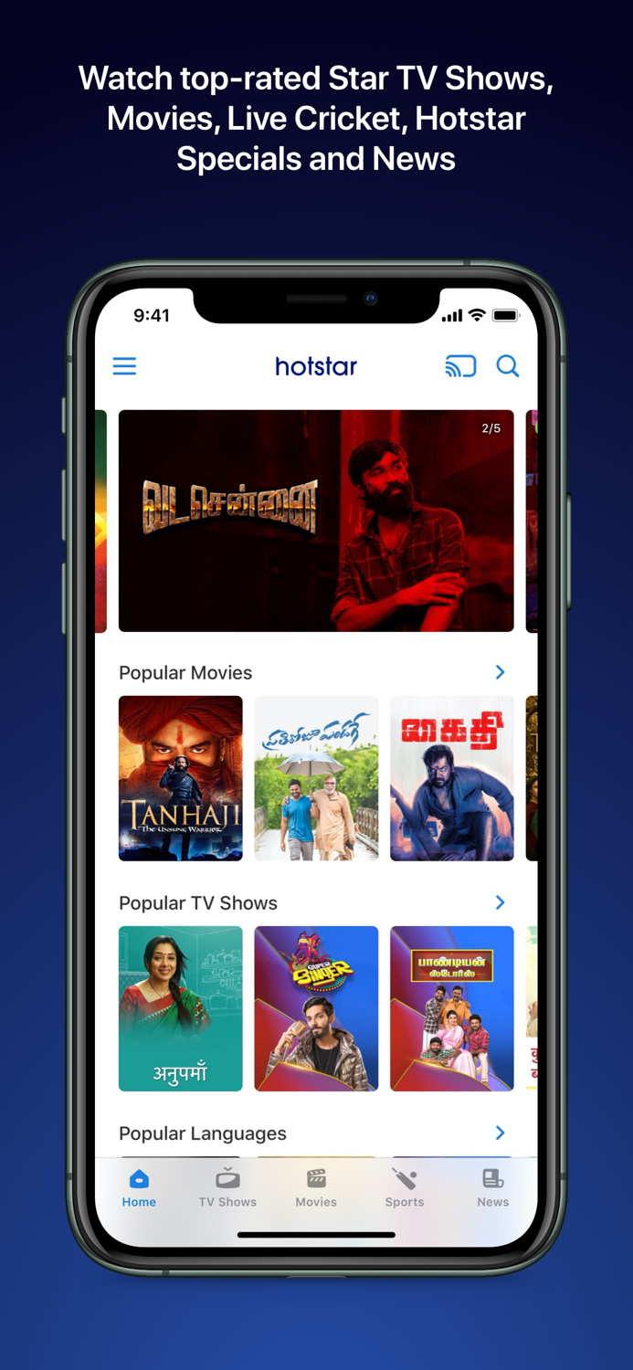 Hotstar  Cricket, Movies  TV