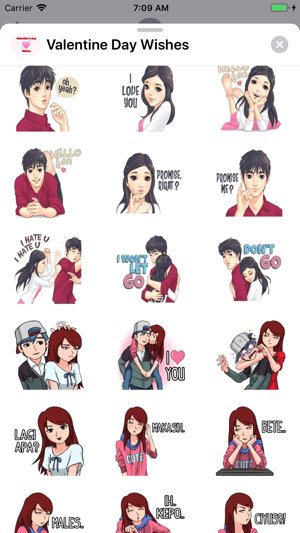 Valentine Day Wishes Stickers(圖3)-速報App