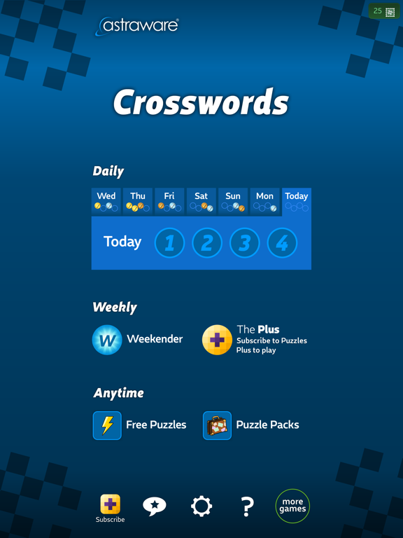 Astraware Crosswords screenshot