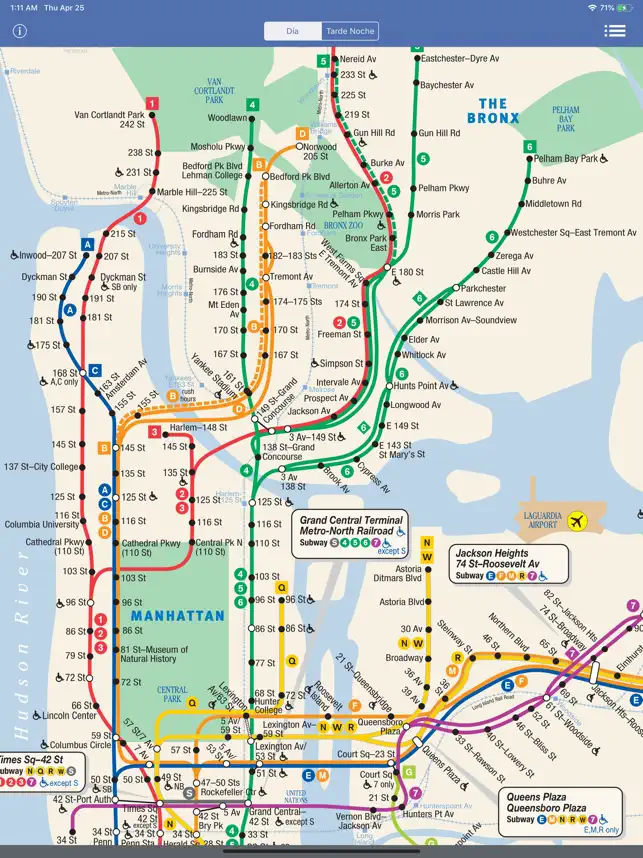 Captura de Pantalla 5 Nueva York Metro Mapa desconec iphone