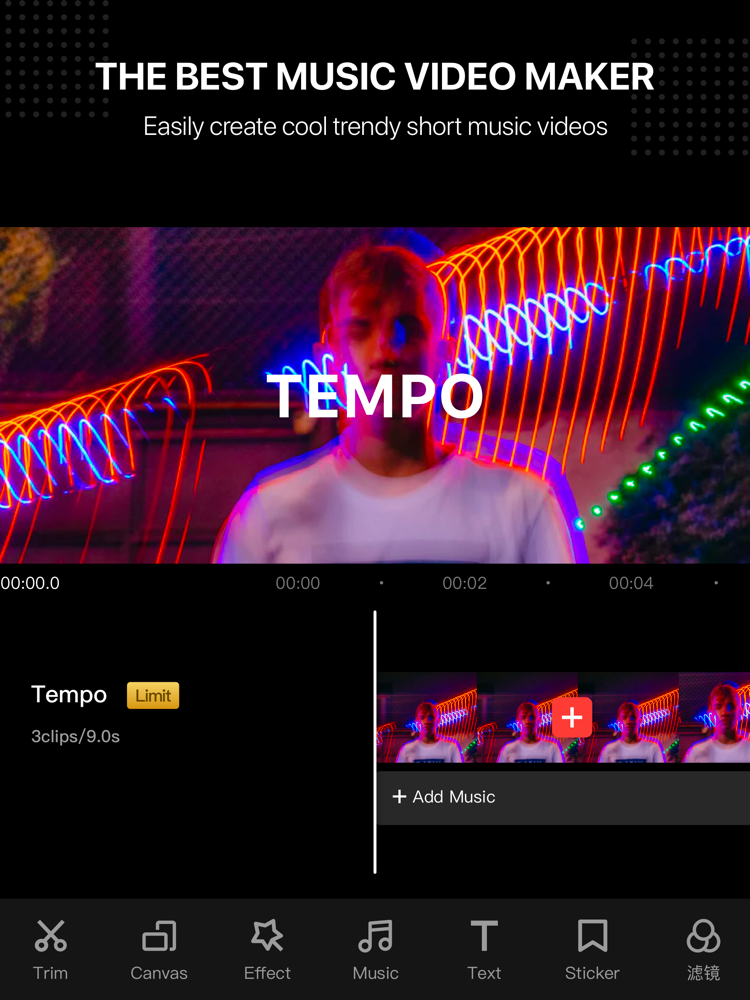 Tempo Music Video Maker App for iPhone Free Download Tempo Music