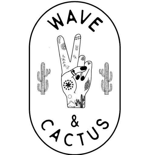 Wave and Cactus Icon