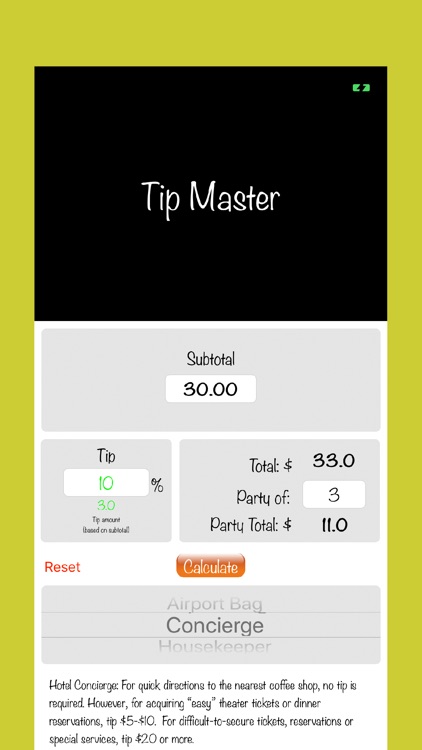 Tipping Master