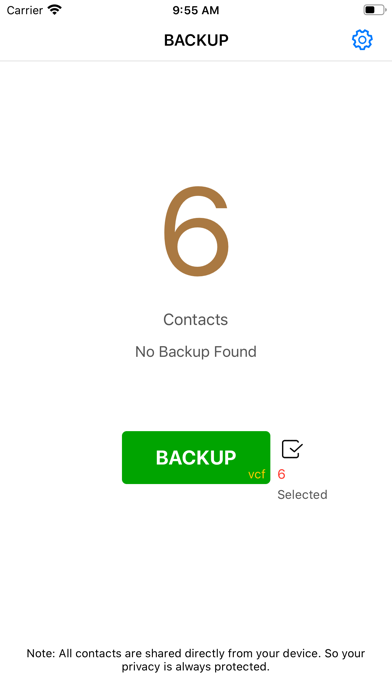 How to cancel & delete Contacts Backup Free - Save Contacts as vCard or CSV from iphone & ipad 1