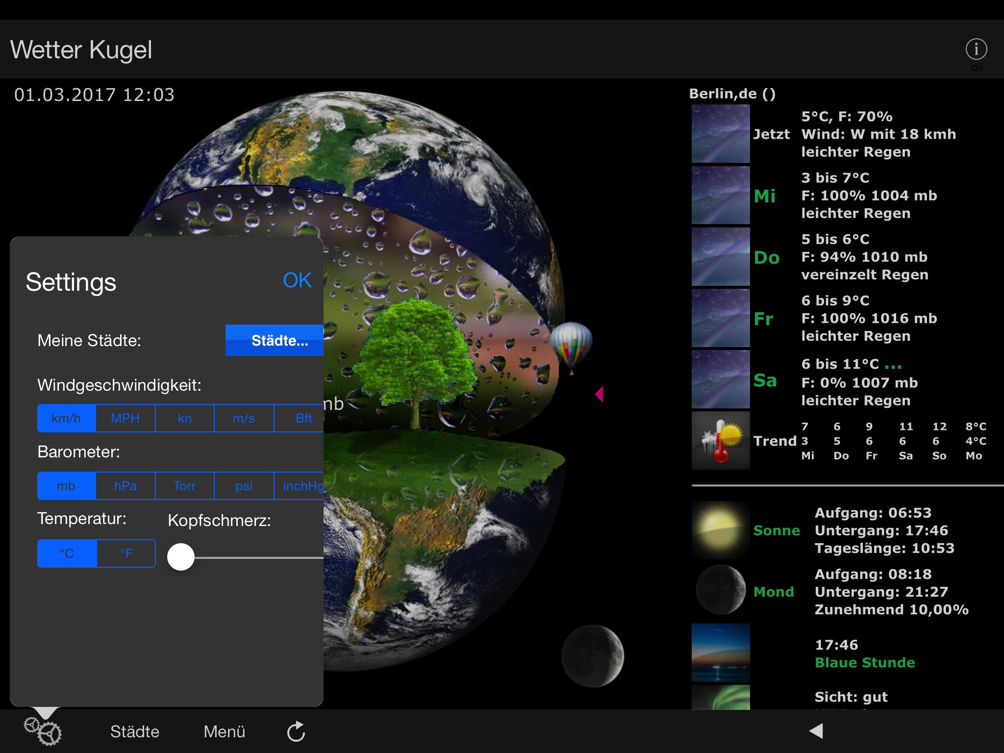 Weather Globe screenshot 4