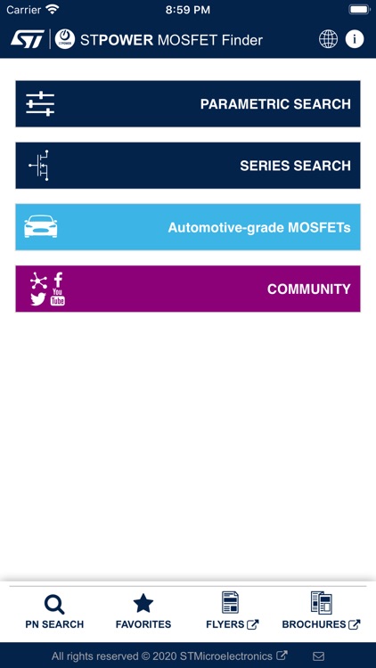 STPOWER MOSFET Finder