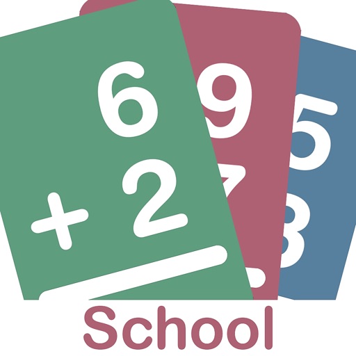 Big Math Flash Cards School Icon