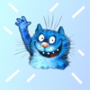Blue Cat Emojis