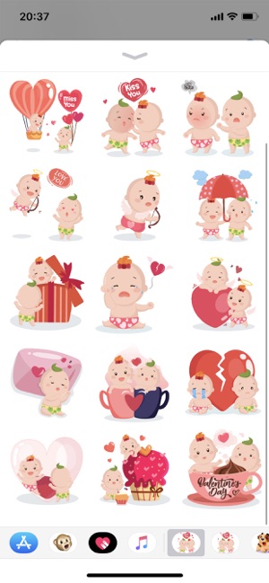 Valentine Emoji Funny Stickers(圖2)-速報App