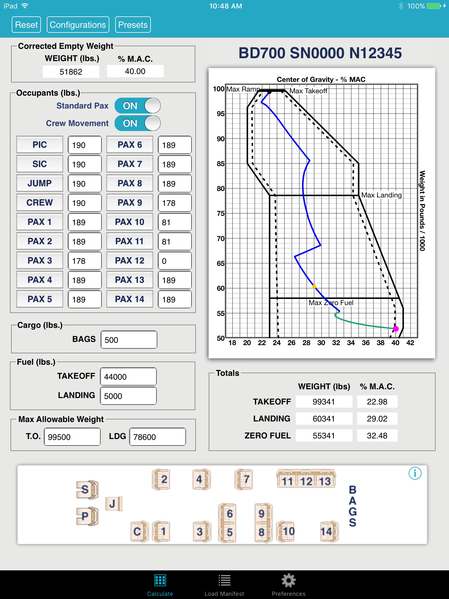 iFly Weight and Balance screenshot 2