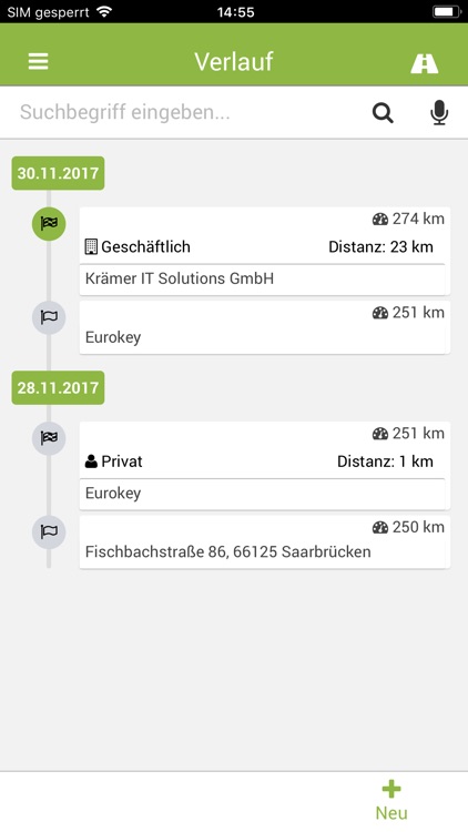 KFZ Fahrtenbuch 6.0 mobile