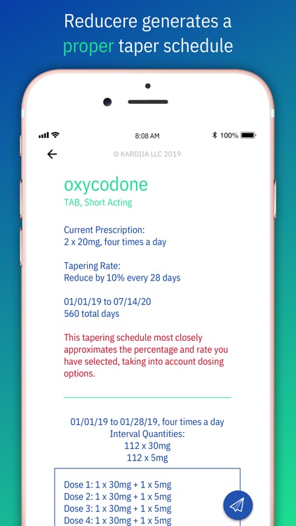 Reducere: Opioid Tapering Calc screenshot-6