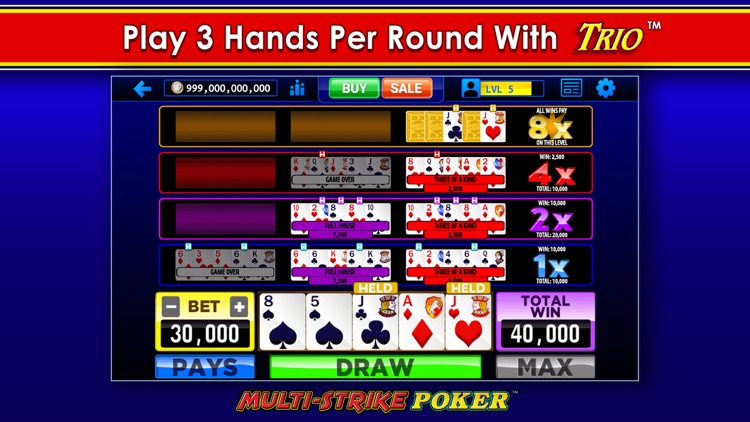 Multi-Strike Video Poker screenshot-5