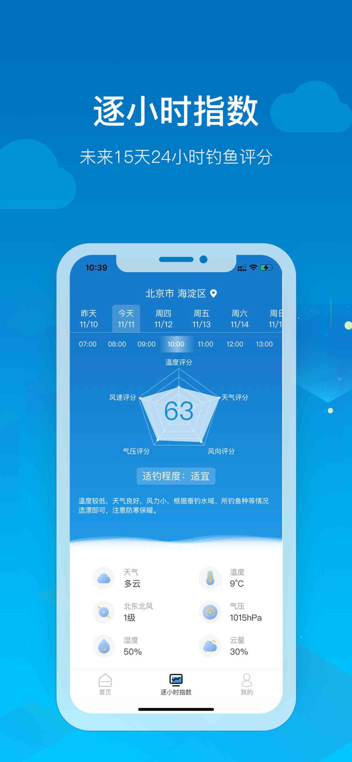 钓鱼天气-看钓场天气、海钓潮汐表