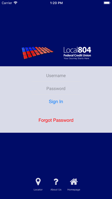Local 804 Federal Credit Union Screenshot on iOS