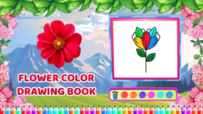 Flower Colour Drawing Book screenshot 4