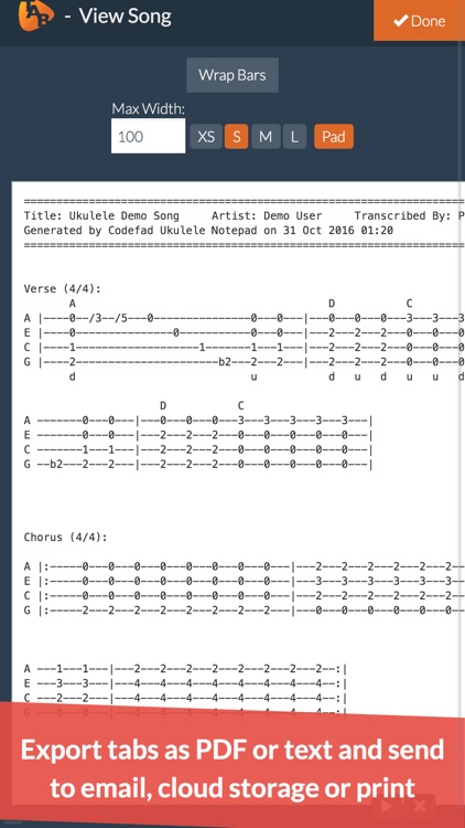 Ukulele Notepad - Tab Editor screenshot-4