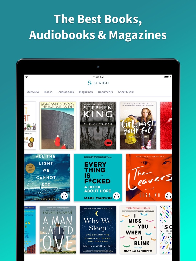 Scribd audiobooks & ebooks App for iPhone Free Download Scribd