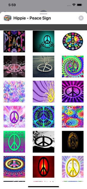 Hippie - Peace Sign  Stickers(圖5)-速報App