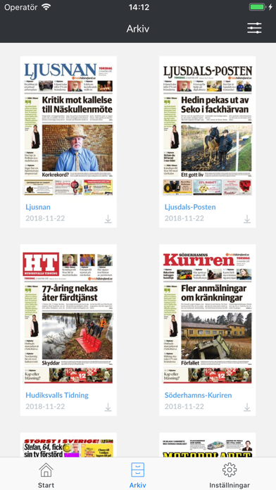 Ljusnan e-tidning screenshot 2