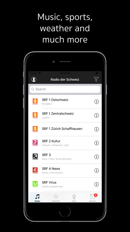 Radio der Schweiz: Swiss radio screenshot-3