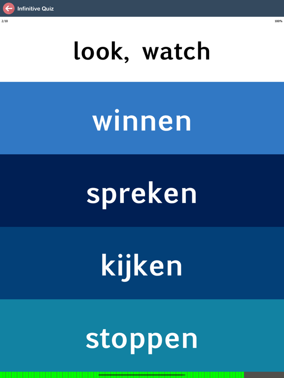 Dutch Verb Blitz screenshot 3