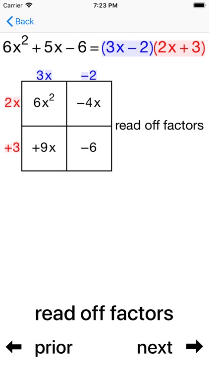 Quadratic Factoring screenshot-6