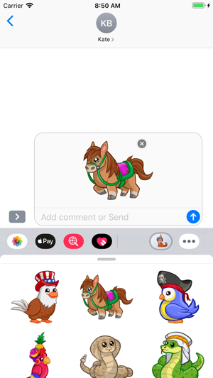 Cute Animals Emoji Stickers(圖6)-速報App