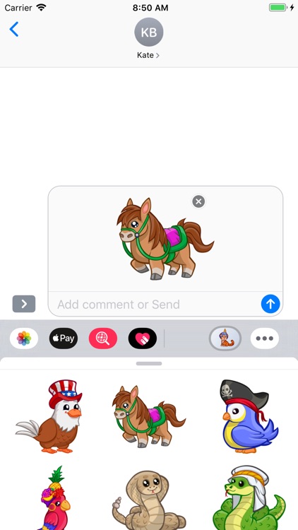 Cute Animals Emoji Stickers screenshot-5