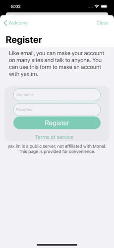 Captura de Pantalla 7 Monal - XMPP chat iphone