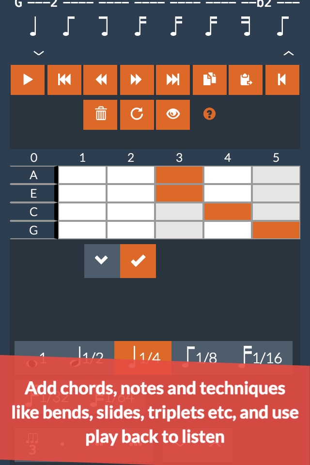 Ukulele Notepad - Tab Editor screenshot 3